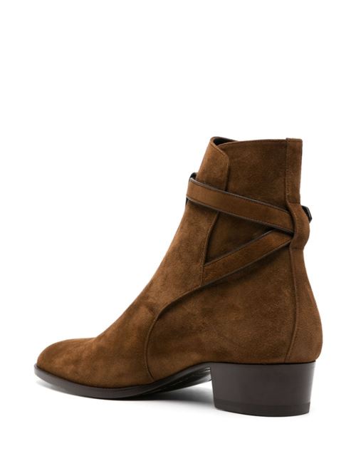 Leather boot SAINT LAURENT | 7547330LI002330